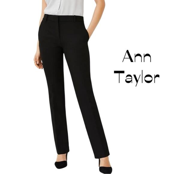 Ann Taylor Black Career Office Academia Neutral Dress Pants NWOT Size 8 - Picture 1 of 13